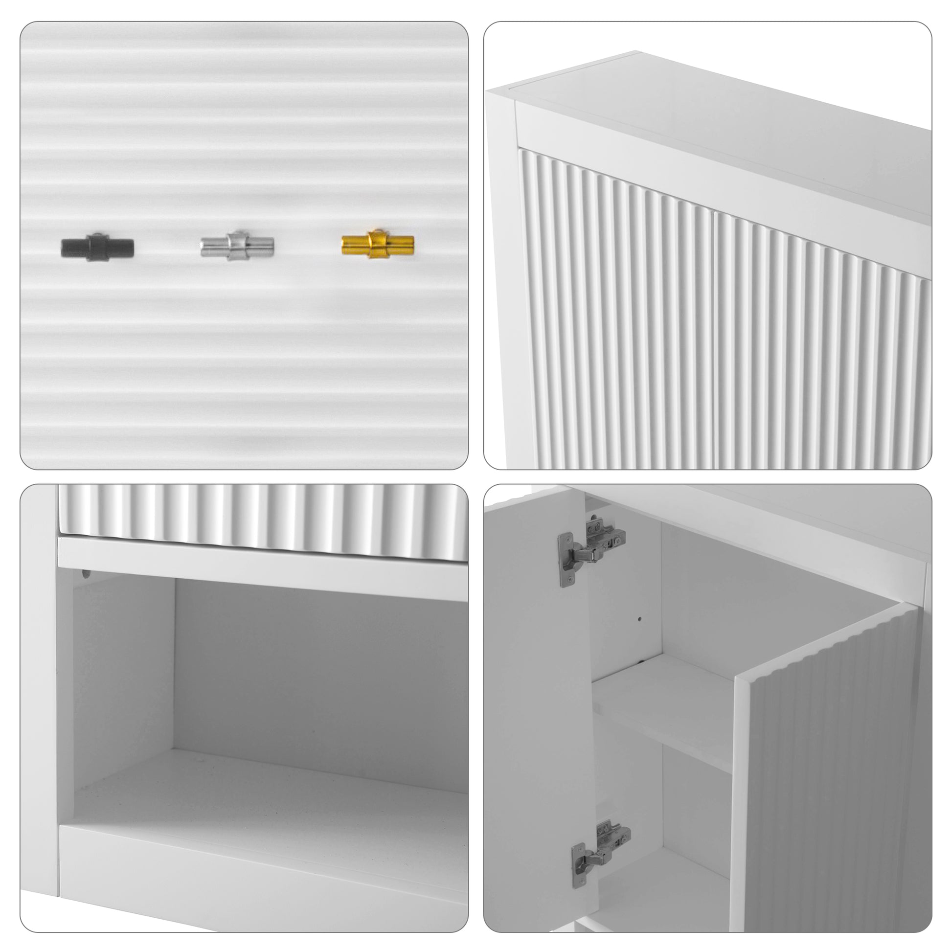 24 in. W x 8 in. D x 33 in. H Bathroom Storage Wall Cabinet CVL TC