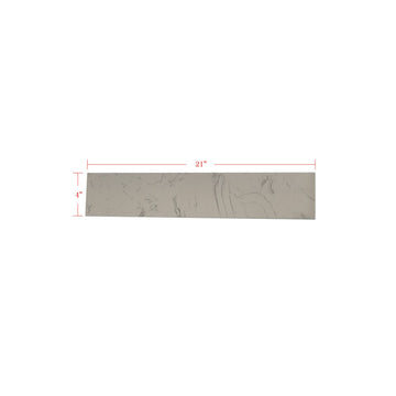 21 inch Carrara White Side Splash