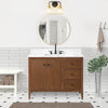 Solid Wood Freestanding Bathroom Vanity Cabinet with Ceramic sink CVL MB(Assembled)