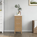 Bath Vanity Side Cabinet with Engineered Marble Top CVC12