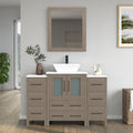 Bathroom Vanity with Basin Engineered Marble Top and Mirror CVC24