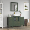 Bathroom Vanity with Basin Engineered Marble Top and Mirror CVC24