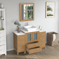 Bathroom Vanity with Basin Engineered Marble Top and Mirror CVC24