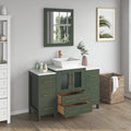 Bathroom Vanity with Basin Engineered Marble Top and Mirror CVC24
