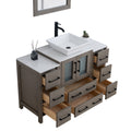 Bathroom Vanity with Basin Engineered Marble Top and Mirror CVC24