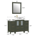Bathroom Vanity with Basin Engineered Marble Top and Mirror CVC24
