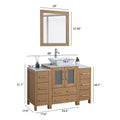 Bathroom Vanity with Basin Engineered Marble Top and Mirror CVC24