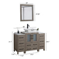 Bathroom Vanity with Basin Engineered Marble Top and Mirror CVC24