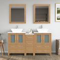 Bathroom Vanity with Basin Engineered Marble Top and Mirror CVC24