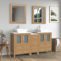 Bathroom Vanity with Basin Engineered Marble Top and Mirror CVC24