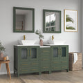 Bathroom Vanity with Basin Engineered Marble Top and Mirror CVC24