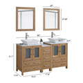 Bathroom Vanity with Basin Engineered Marble Top and Mirror CVC24