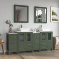 Bathroom Vanity with Basin Engineered Marble Top and Mirror CVC24