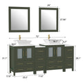 Bathroom Vanity with Basin Engineered Marble Top and Mirror CVC24