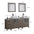 Bathroom Vanity with Basin Engineered Marble Top and Mirror CVC24