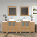 Bathroom Vanity with Basin Engineered Marble Top and Mirror CVC24