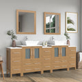 Bathroom Vanity with Basin Engineered Marble Top and Mirror CVC24