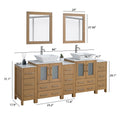 Bathroom Vanity with Basin Engineered Marble Top and Mirror CVC24