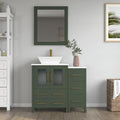 Bathroom Vanity with Basin Engineered Marble Top and Mirror CVC24