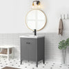 Solid Wood Freestanding Bathroom Vanity Cabinet with Ceramic sink CVL MB(Assembled)