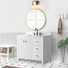 Solid Wood Freestanding Bathroom Vanity Cabinet with Ceramic sink CVL MB(Assembled)