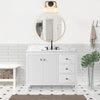 Solid Wood Freestanding Bathroom Vanity Cabinet with Ceramic sink CVL MB(Assembled)