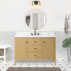 Solid Wood Freestanding Bathroom Vanity Cabinet with Ceramic sink CVL MB(Assembled)