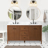 Solid Wood Freestanding Bathroom Vanity Cabinet with Ceramic sink CVL MB(Assembled)