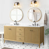 Solid Wood Freestanding Bathroom Vanity Cabinet with Ceramic sink CVL MB(Assembled)