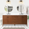 Solid Wood Freestanding Bathroom Vanity Cabinet with Ceramic sink CVL MB(Assembled)