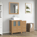 Bathroom Vanity with Basin Engineered Marble Top and Mirror CVC24