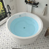 Acrylic Flatbottom Freestanding Bathtub in White B81 Troyes