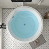 Acrylic Flatbottom Freestanding Bathtub in White B81 Troyes