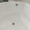 Acrylic Flatbottom Freestanding Bathtub in White B81 Troyes