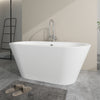 Acrylic Flatbottom Freestanding Bathtub in White B81 Lorient