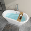 Acrylic Flatbottom Freestanding Bathtub in White B81 Lorient