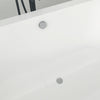 Acrylic Flatbottom Freestanding Bathtub in White B81 Lorient