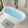 Acrylic Flatbottom Freestanding Bathtub in White B81 Lorient