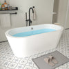 Acrylic Flatbottom Freestanding Bathtub in White B81 Lorient