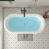 Acrylic Flatbottom Freestanding Bathtub in White B81 Lorient