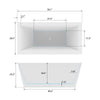 Acrylic Flatbottom Freestanding Bathtub B81 Tarbes