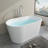 Acrylic Flatbottom Freestanding Bathtub B81 Bordeaux