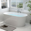 Acrylic Flatbottom Freestanding Bathtub B81 Bordeaux