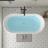 Acrylic Flatbottom Freestanding Bathtub B81 Bordeaux