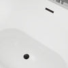 Acrylic Flatbottom Freestanding Bathtub B81 Bordeaux