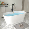 Acrylic Flatbottom Freestanding Bathtub B81 Bordeaux