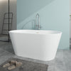 Acrylic Flatbottom Freestanding Non Slip Soaking Bathtub B81 Domme