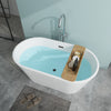 Acrylic Flatbottom Freestanding Non Slip Soaking Bathtub B81 Domme