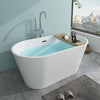 Acrylic Flatbottom Freestanding Non Slip Soaking Bathtub B81 Domme