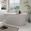 Acrylic Flatbottom Freestanding Non Slip Soaking Bathtub B81 Domme